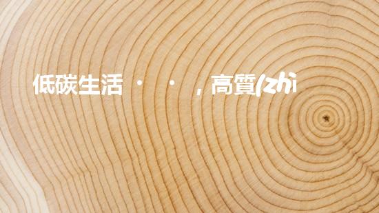 低碳生活，高質(zhì)生活——節(jié)能低碳環(huán)保手抄報